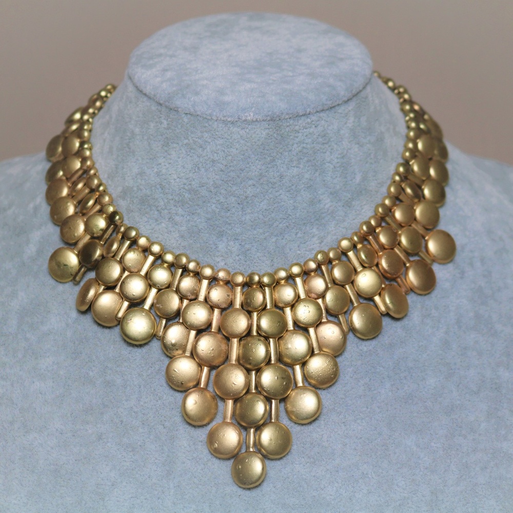 Bronze Bib Necklace